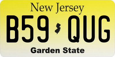 NJ license plate B59QUG