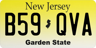 NJ license plate B59QVA