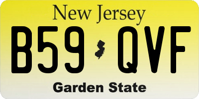 NJ license plate B59QVF