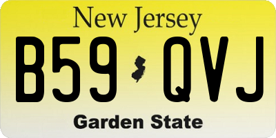 NJ license plate B59QVJ