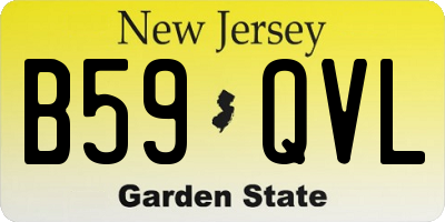 NJ license plate B59QVL
