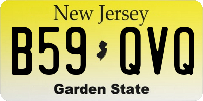 NJ license plate B59QVQ