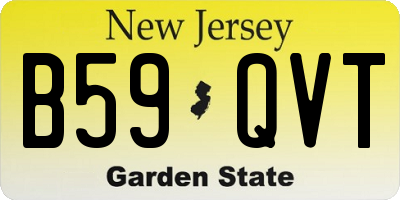 NJ license plate B59QVT