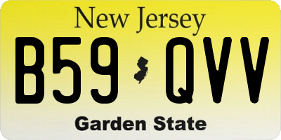 NJ license plate B59QVV