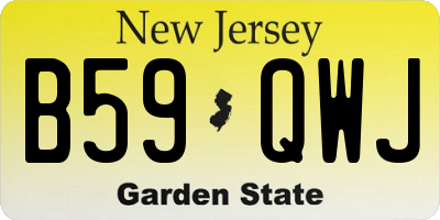 NJ license plate B59QWJ