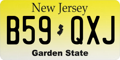 NJ license plate B59QXJ