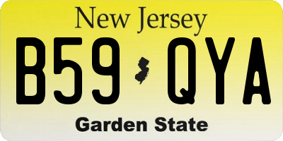 NJ license plate B59QYA