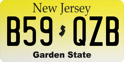 NJ license plate B59QZB