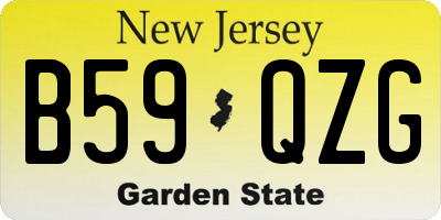 NJ license plate B59QZG