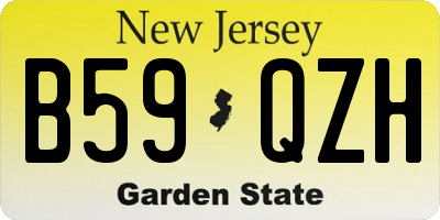 NJ license plate B59QZH
