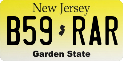 NJ license plate B59RAR