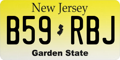 NJ license plate B59RBJ