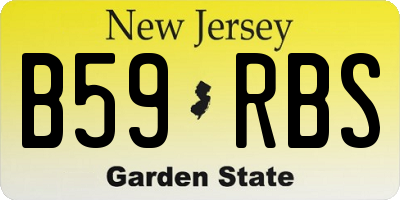 NJ license plate B59RBS