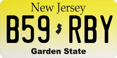 NJ license plate B59RBY