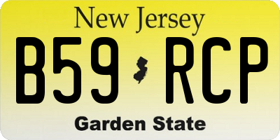 NJ license plate B59RCP