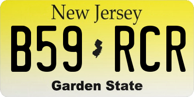 NJ license plate B59RCR
