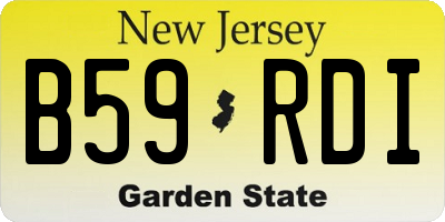 NJ license plate B59RDI