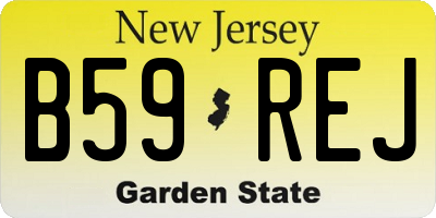 NJ license plate B59REJ