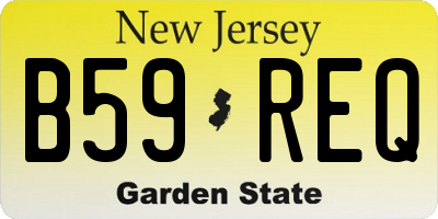NJ license plate B59REQ