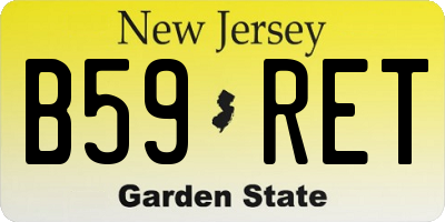 NJ license plate B59RET
