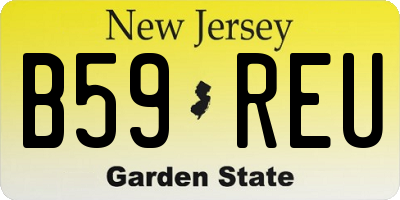 NJ license plate B59REU
