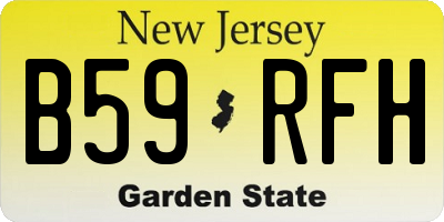 NJ license plate B59RFH