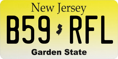 NJ license plate B59RFL