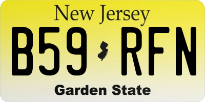 NJ license plate B59RFN
