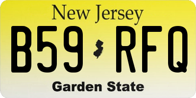 NJ license plate B59RFQ