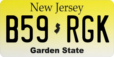 NJ license plate B59RGK