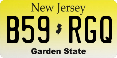 NJ license plate B59RGQ
