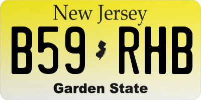 NJ license plate B59RHB