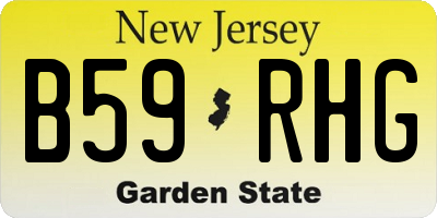 NJ license plate B59RHG