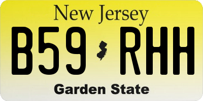 NJ license plate B59RHH