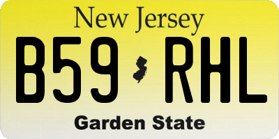 NJ license plate B59RHL
