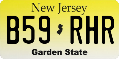 NJ license plate B59RHR