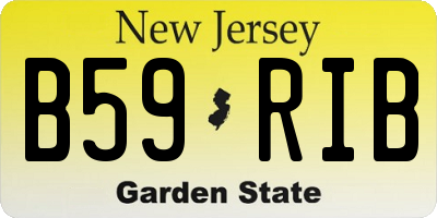 NJ license plate B59RIB