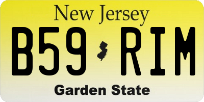 NJ license plate B59RIM