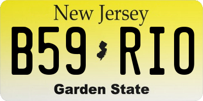 NJ license plate B59RIO