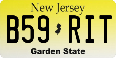 NJ license plate B59RIT