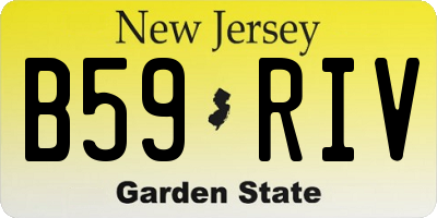 NJ license plate B59RIV