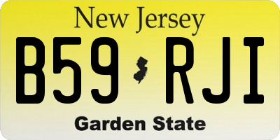 NJ license plate B59RJI