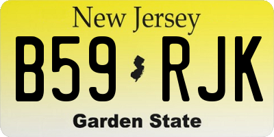 NJ license plate B59RJK