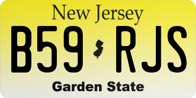 NJ license plate B59RJS