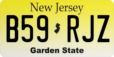 NJ license plate B59RJZ
