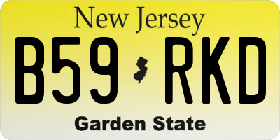 NJ license plate B59RKD