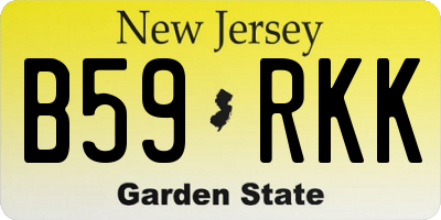 NJ license plate B59RKK