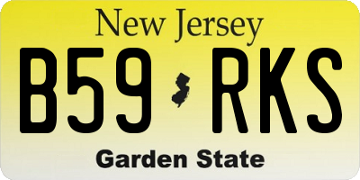 NJ license plate B59RKS