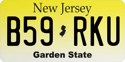 NJ license plate B59RKU