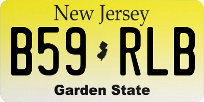 NJ license plate B59RLB